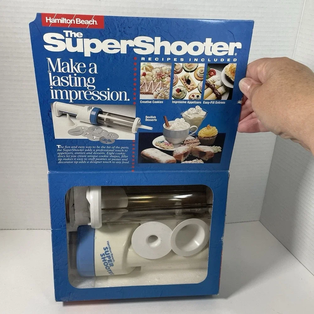 Vintage Hamilton Beach The Super Shooter Cordless Cookie Press & Food Decorator
